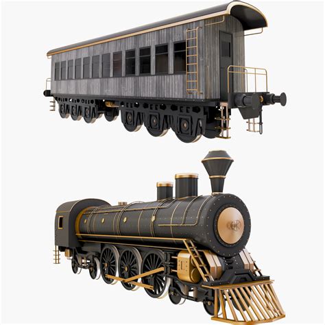 Locomotive Steam Train Passenger 3d Turbosquid 1513678
