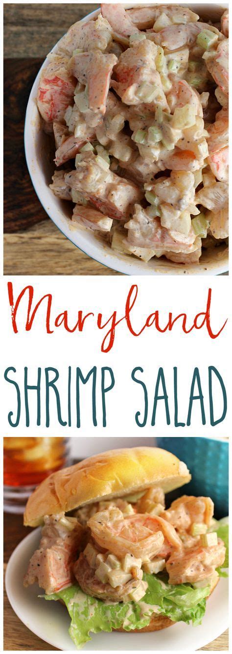 A classic new orleans cold appetizer, shrimp remoulade involves toss.ing chilled poached shrimp in a creamy remoulade sauce, then serving simply atop leaves of lettuce. Maryland Shrimp Salad | Recipe | Shrimp salad recipes, Food recipes, Seafood recipes