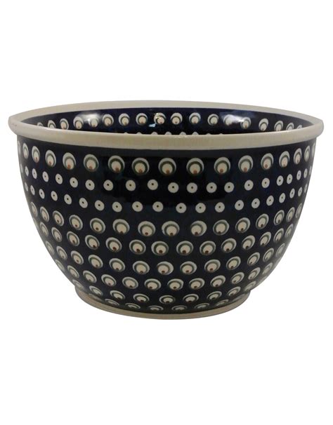 Polish Pottery Bowl Large Serving Bowl European Splendor