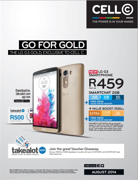 Cell C Monthly Deals For August Sa Cellular Net
