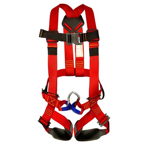 Fusion Climb Warrior Kids Full Body Climbing Rope Course Harness Red