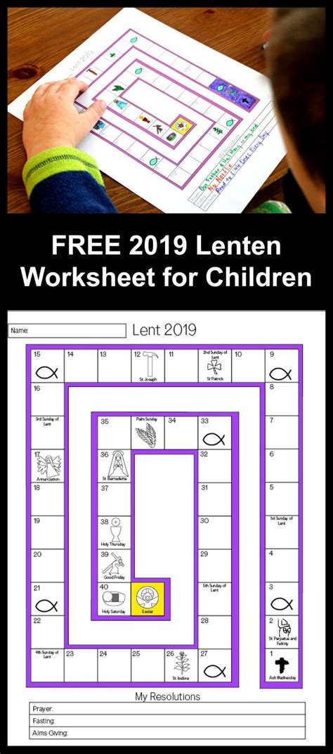 lenten countdown worksheet catholic sprouts catholic lent kids