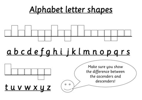 Practise Writing The Alphabet By Shape Focus On The Size Of Letters