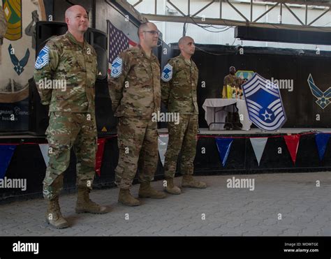 The 380th Air Expeditionary Wing Recognized Three Chief Master Sergeant