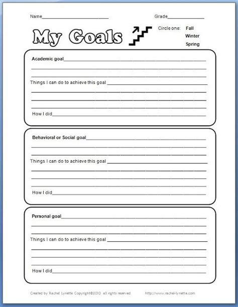 17 Best Images About Goal Setting For Kids On Pinterest New Year