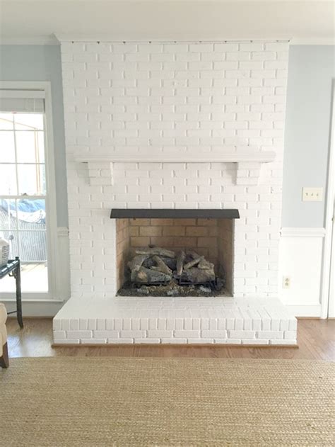 Painting Our Brick Fireplace White Emily A Clark
