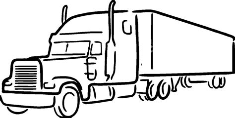 Free Free 197 Svg Simple Semi Truck Outline SVG PNG EPS DXF File