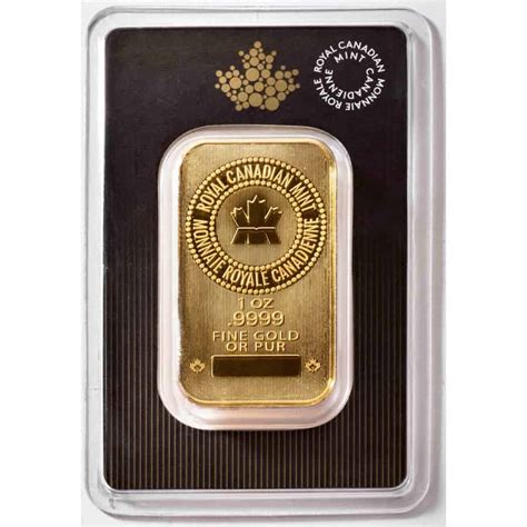 1 Oz Canada Gold 9999 Bar Royal Canadian Mint Call For Best Price Century Stamps And Coins