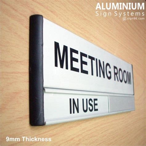 Aluminium Slider Meeting Room Door Sign Dor 823 Sign96