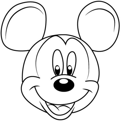 Mewarnai Kepala Mickey Mouse Karna Gambar