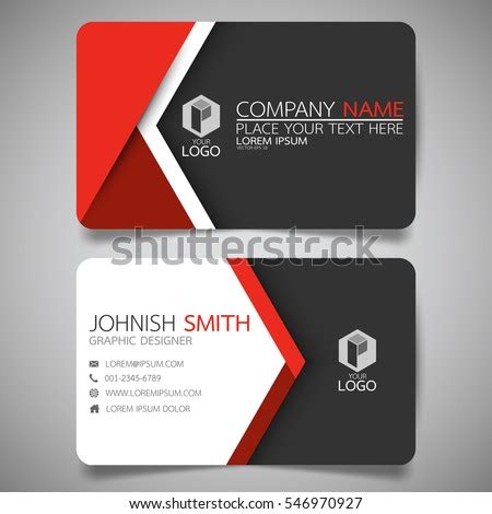 We make the graphic designer name card design wholeheartedly, you can customize and download this template design. Red Modern Creative Business Card Name Stock Vector ...