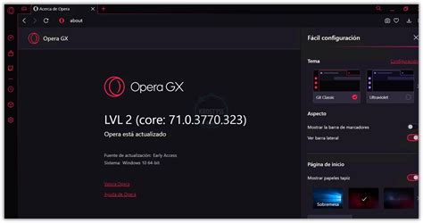 It provides users with a sophisticated interface that they can customise as per their preference. Opera GX 71.0.3770.323 ML/EspañolOfflinex32/x64 - PC ...
