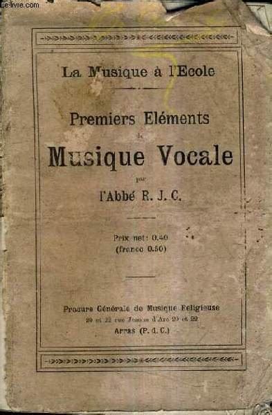 Premiers Elements De Musique Vocale Libro