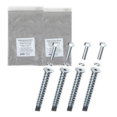 Bolthold Ak 4 Asphalt Anchor Kit W 4 Sp10 And 2 Epx2 Grout Fasteners Plus