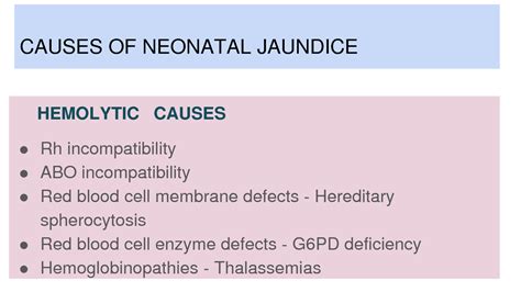 Solution Causes Of Neonatal Jaundice Presentation Studypool
