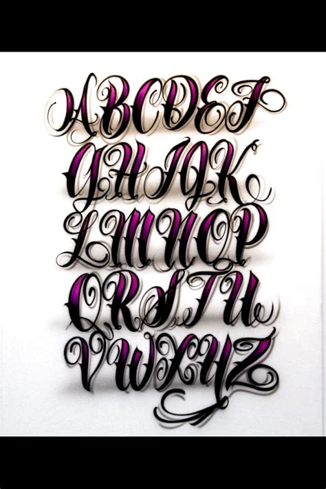 Airbrush Lettering Font Fancy Script Caps Letters Tattoo Lettering Styles Tattoo Fonts
