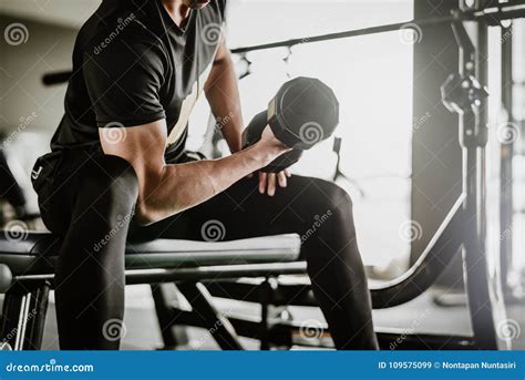 Fitness Man Doing Concentration Curls Exercise Working Out Stock Image Image Of Strengthen