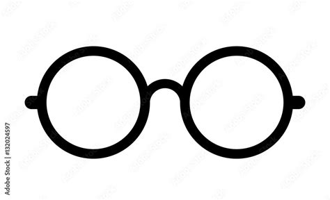 Retro Eye Glasses Vector Icon Stock Vector Adobe Stock