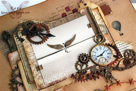 Kava Craft Steampunk Layout ‘believe For Words And Paintery July Challenge