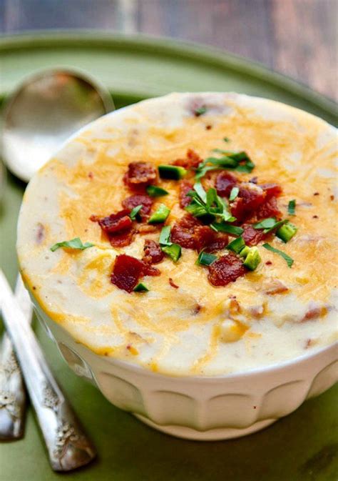 In a small bowl, whisk together cream and 1 cup hot soup liquid; 13 Potato Soup Recipes - Easy Homemade Potato Soups—Delish.com