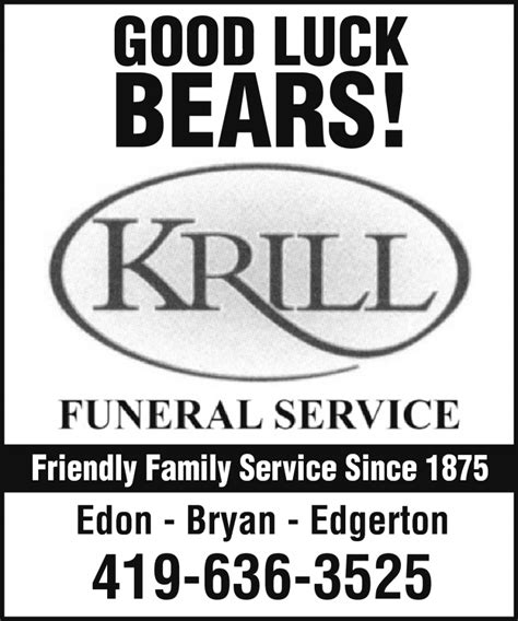 Krill Funeral Home Edgerton Ohio