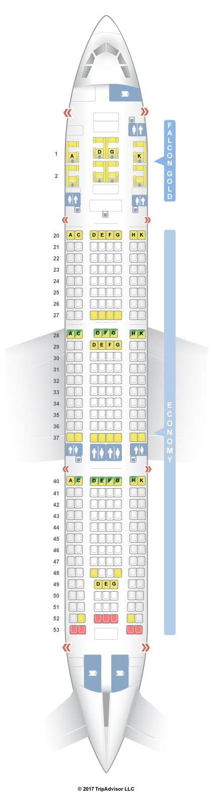 Seatguru Seat Map Gulf Air Airbus A330 200 332 V2