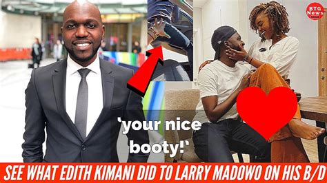 See What Larry Madowo Girlfriend Edith Kimani Did To Him On His