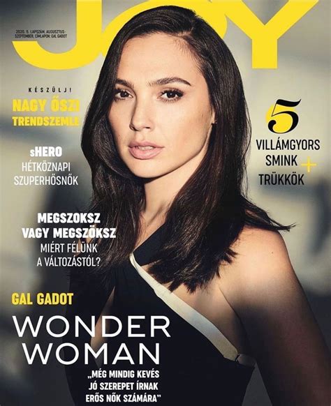 Gal Gadot On The Cover Of Joy Magazine Hungary Augustseptember 2020