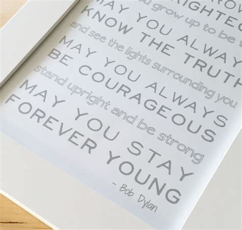 Forever Young by Bob Dylan - Free Printable! | Forever young, Forever young lyrics, Stay forever ...