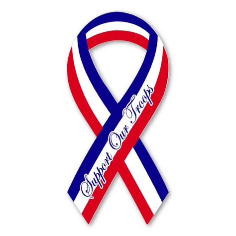 This Red White And Blue Ribbon Magnet Is An Eye Catching Way To Show