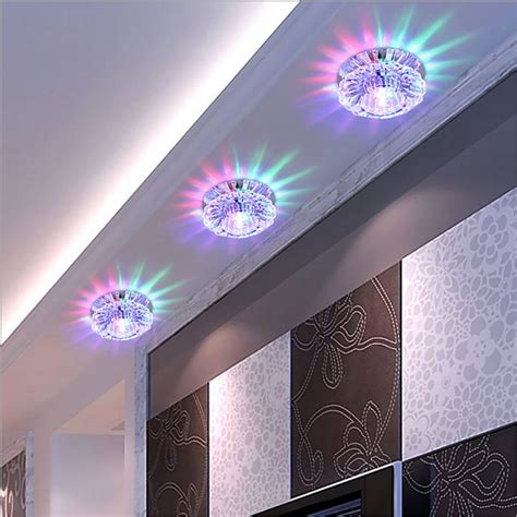 3w Led Downlight Modern Living Roomrecessed Multicolor Led Panel Light