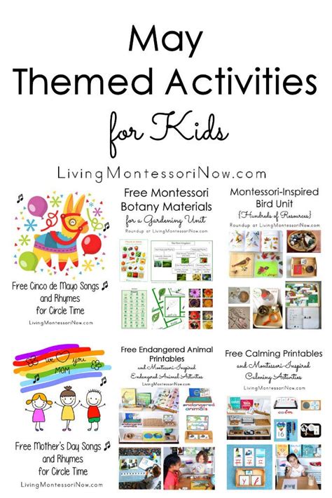 May Themed Activities For Kids
