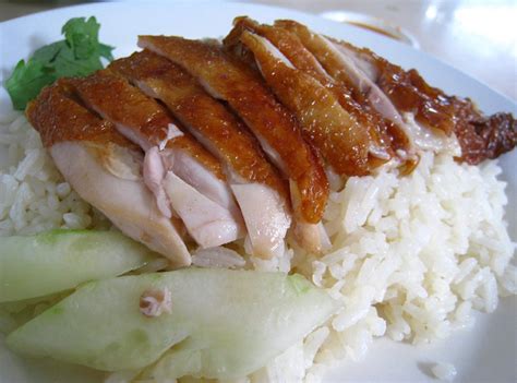 Wenchang chicken and rice with calamansi dipping sauce jason lang. Singapore Hainanese "Roasted" Chicken Rice ~ Singapore ...