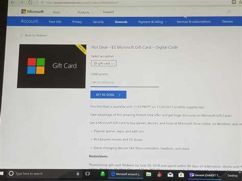 A microsoft xbox gift card is a great gift for gamers. Hot Deal: $5 and $10 Xbox Gift Cards discounted at Microsoft Rewards » OnMSFT.com