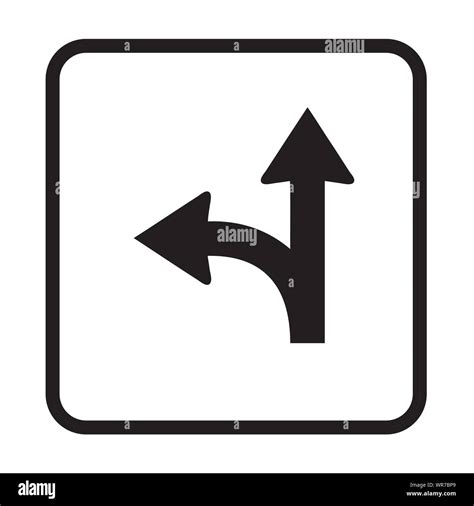 Go Straight Turn Left Right Stock Vector Image And Art Alamy