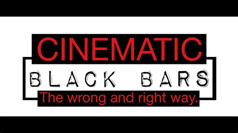 How To Add Cinematic Black Bars In Premiere Pro The Wrong And Right