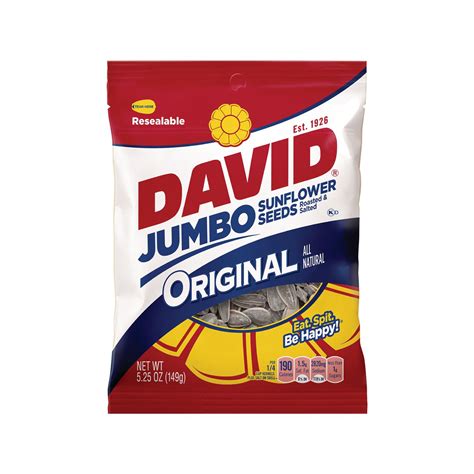 David Jumbo Original Sunflower Seeds 525oz 12ct Volt Candy