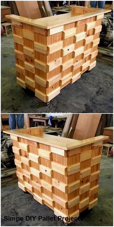 If you are in the construction industry or consider yourself a handyman. 15 Incredible Do It Yourself Pallet Ideas in 2020 | Pallet bar diy, Diy furniture easy, Wood ...