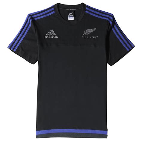 Adidas Mens All Blacks Rugby Cotton Short Sleeve Training T Shirt Top