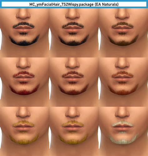 Ts2tots4 Facial Hair Wispy By Monochaos Monochaoss Sims 4 Cc Blog In