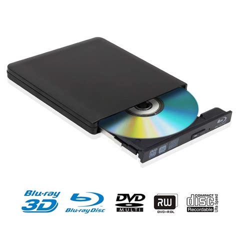 External 4k 3d Blu Ray Dvd Drive Burner Portable Ultra Slim Usb 30