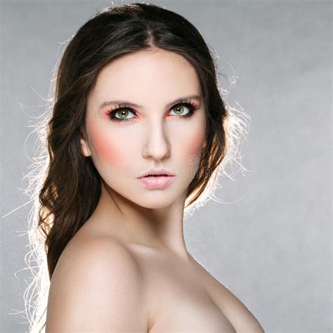 Beautiful Woman With Green Eyes Stock Photo Image 29741970