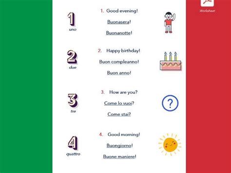 I Saluti Italian Greetings Teaching Resources