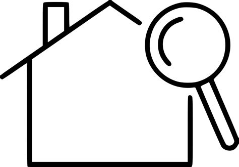 Home Inspection Building Inspection Inspector Real Estate Magnifier House Svg Png Icon Free ...