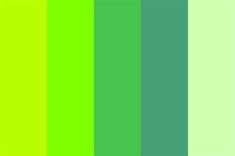 Neon Green Crystal Color Palette Green Color Pallete Green Colour
