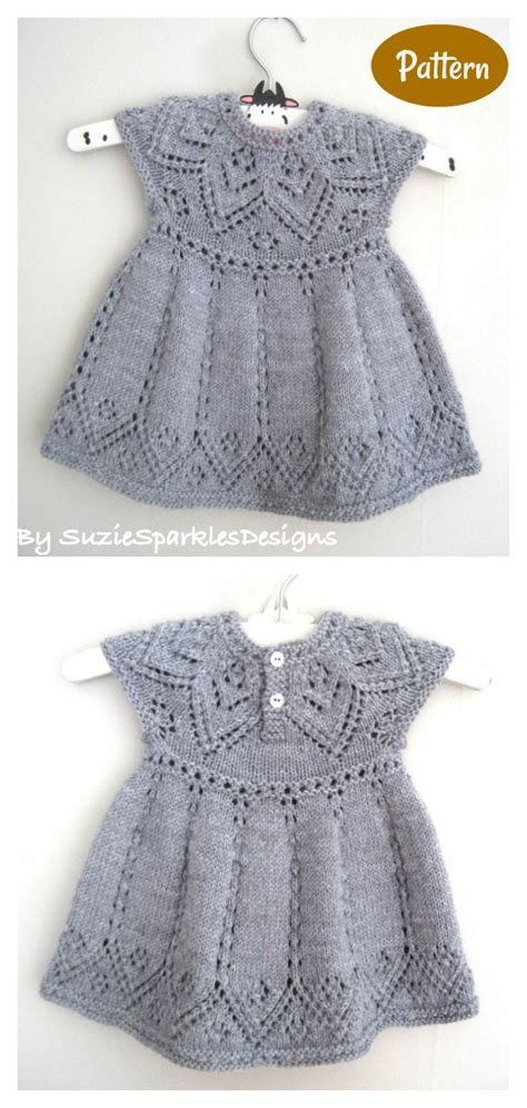 8 Adorable Baby Dress Free Knitting Pattern And Paid