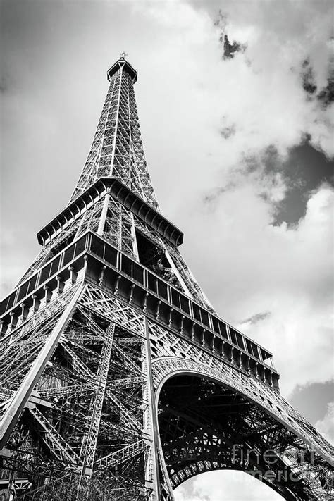Eiffel Tower In Black And White Photograph By Delphimages Photo Creations Wall Art Prints