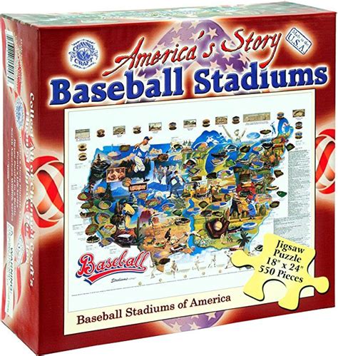Baseball Stadiums 550 Piece Jigsaw Puzzle Baseball Stadium Baseball