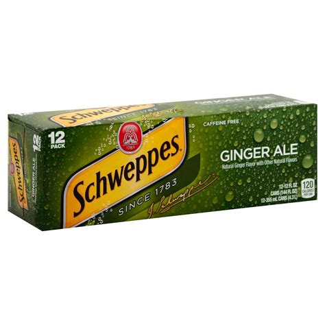 Schweppes Ginger Ale 12 Oz Cans Shop Soda At H E B