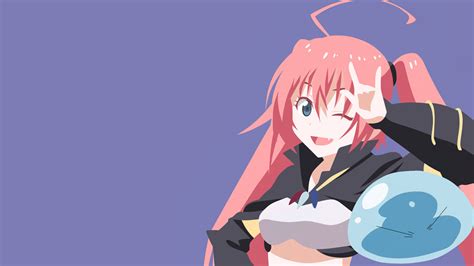 33282 Milim Rimuru Slime Form Tensura Anime 4k Wallpaper Pc Desktop